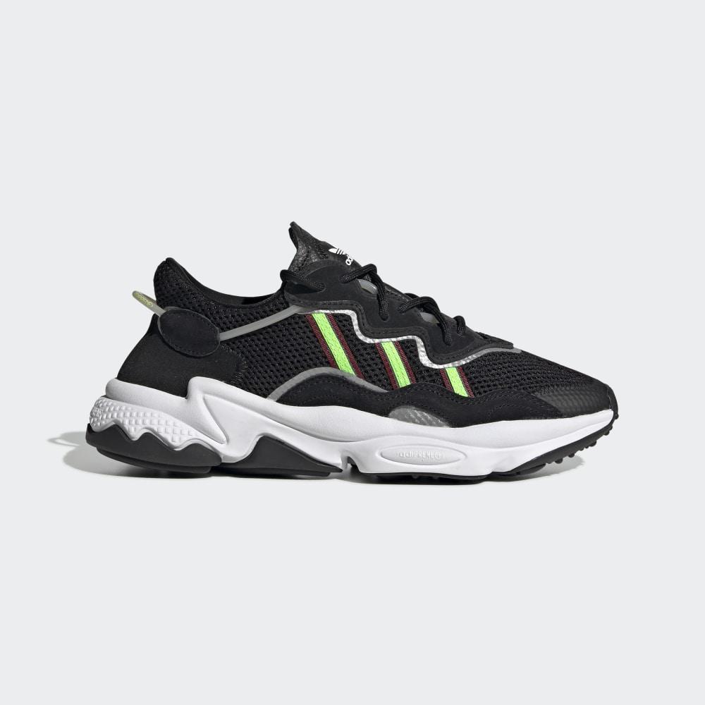 Adidas Women's OZWEEGO Originals Shoes Black/Green/Grey Ireland EF0158